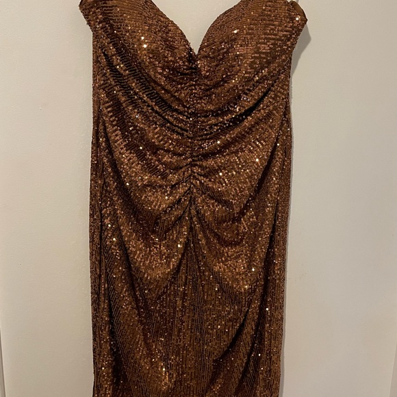 Sequin strap dress plus size - Picture 1 of 5